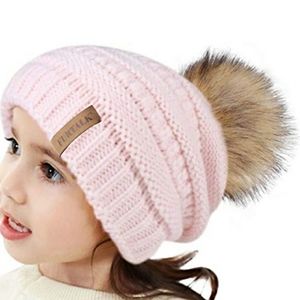 Kids Winter Knit Beanie Hats